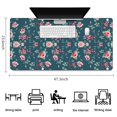 thumbnail image 5 of Long Mouse Pads for Desk,Pioneer Flower Floral Print Pattern Desk Mats on Top Of Desks, Desk Mouse Pad Extra Large with 3mm Non-Slip Base and Stitched Edge for Gaming,Office,Work,Home 47.3"x23.6", 5 of 6