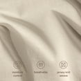 thumbnail image 6 of Bare Home Organic Jersey Sheet Set - 100% Organic Cotton - Deep Pocket - 4 Piece - Queen, Sand, 6 of 10