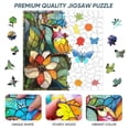 thumbnail image 3 of Puzzle Qiuenisray - Vidrieras de madera con forma de colibrí (200 unidades, 28 x 28 cm), 3 of 7