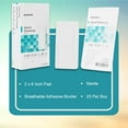 thumbnail image 2 of McKesson Island Dressing, Non-Adherent Gauze Pad for Wound Care, 4 in x 8 in, 25 Count, 1 Pack, 2 of 11