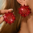 thumbnail image 3 of Sunyuer Long Full Rhinestone Teardrop Crystal Dangle Chandelier Drop Earrings Fashion Jewelry, 3 of 12
