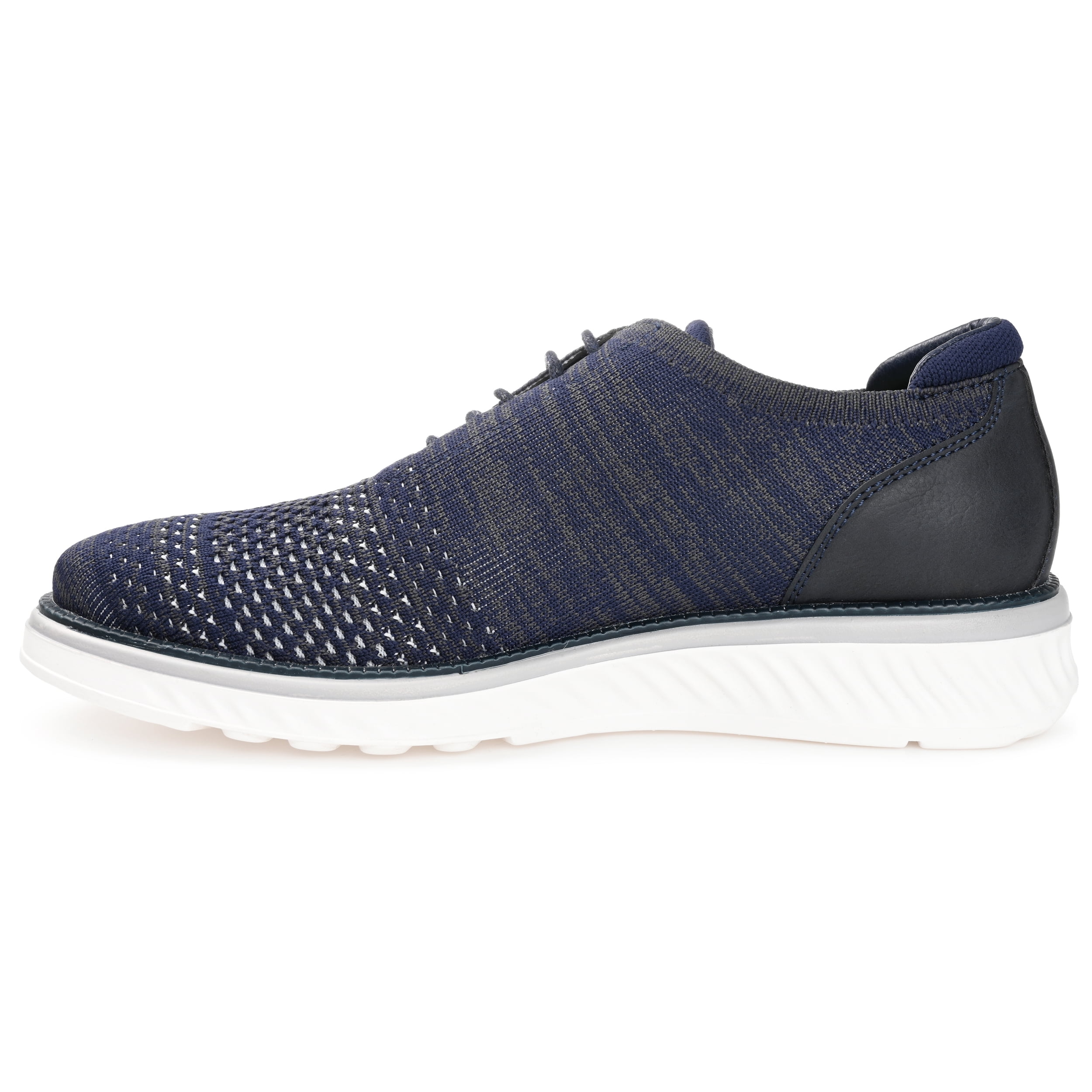 Vance Mens Marlon Tru Comfort Foam Knit Lace-up Round Toe Casual Dress Shoe