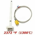 High Temperature Type K Thermocouple for Ceramic Kiln Probe 2372°F