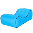 thumbnail image 1 of Outdoor Portable Inflatable Sofa Bed Foldable Waterproof Ergonomic Curve Design Camping Beach Park Air Sofa, 1 of 9