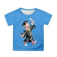 thumbnail image 1 of Hiiyo T-Shirt Graphique de Collation des Grades pour Filles Tout-Petits, Manches Courtes, Col Rond, Tailles 3-13, 1 of 3