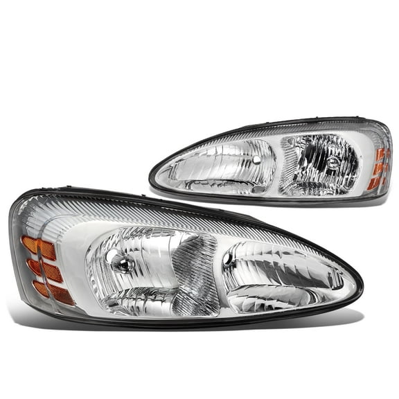 DNA Motoring For 04-08 Pontiac Grand Prix Euro Chrome Amber Corner Headlight lamps Pair