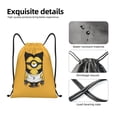 thumbnail image 4 of Pofeuu Minions for Water-Resistant 210D Drawstring Bag Compact Foldable Design Gym Yoga Travel Essentials Lightweight Carryall-Small, 4 of 6