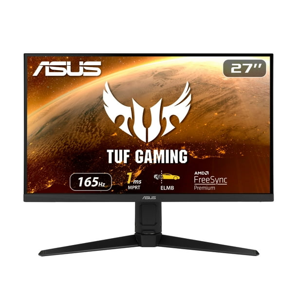 Asus Tuf Gaming Vg279ql1a 27 Hdr Gaming Monitor 1080p Full Hd 165hz Supports 144hz Ips 1ms Freesync Premium Displayhdr 400 Extreme Low Motion Blur Eye Care Hdmi Displayport Walmart Com Walmart Com