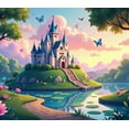 thumbnail image 5 of LUUFILx Magical Castle Themed Fantasy Backdrop Banner Enchanted Fairytale Landscape Background for Party Decoration Photography Props Birthday Event Supplies, 5 of 9
