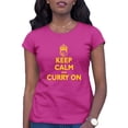 thumbnail image 1 of Womens Keep Calm And Curry On T-Shirt, 1 of 1