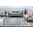 thumbnail image 3 of Harper HY60H Ice Cube Silver Abstract Vintage Gray Area Rug, 2'6" x 4', 3 of 5