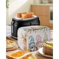 thumbnail image 4 of Gnomes Easter Small Toaster Cover 2 Slice, Kitchen Appliance Covers, Eucalyptus Spring Floral Eggs Leaves Rustic Toaster Oven Cover with Loop, Bread Machine Cover Polyester Dust Cover Protection, 4 of 4