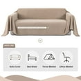 thumbnail image 6 of AUQ Waterproof Sofa Cover Protector for Pets, Khaki Couch Throw Slipcover, Durable Multi-Function Furniture Blanket for Dogs and Cats, 71x118 Inch, 6 of 7