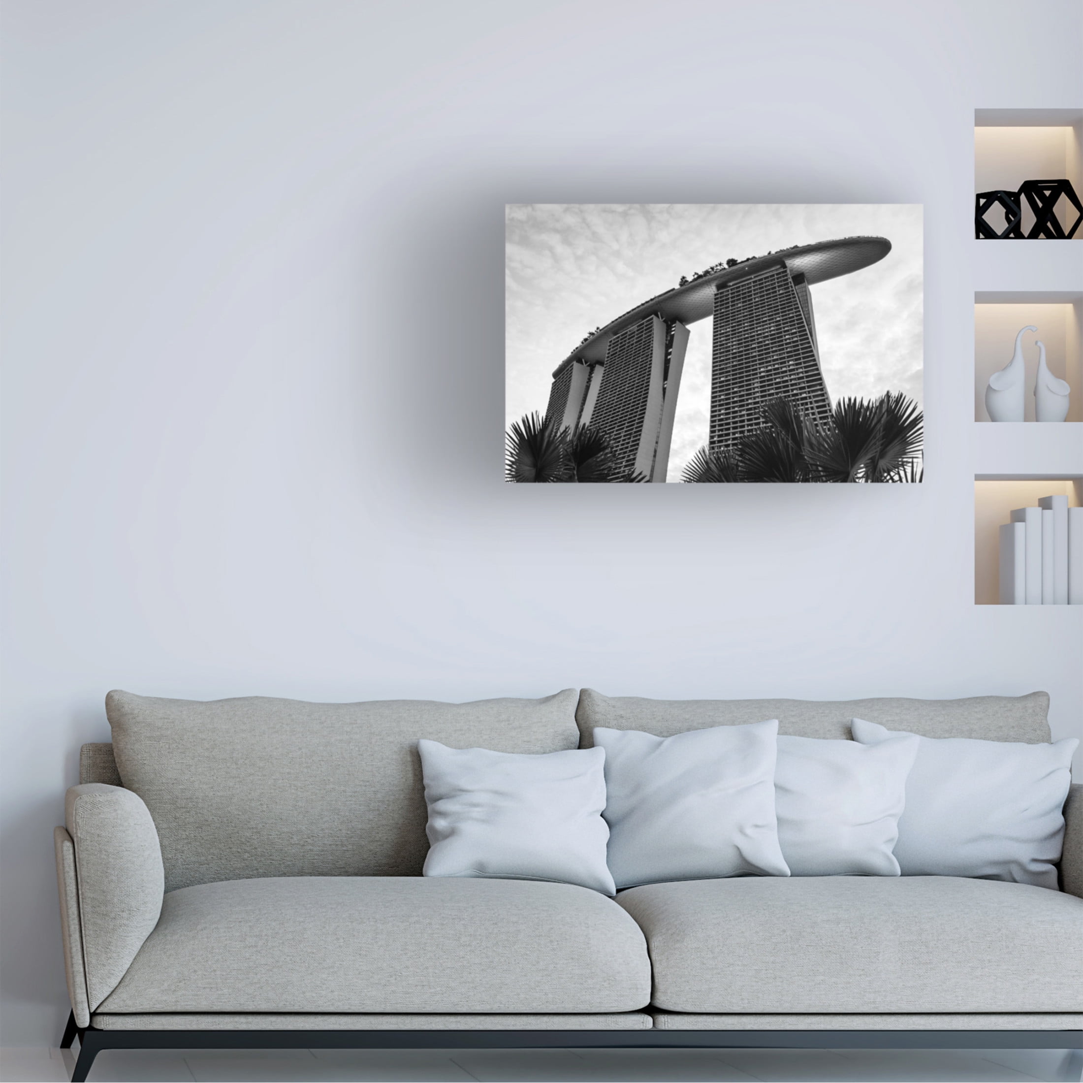 Trademark Fine Art Noam Haimovich The Marina Bay Canvas Wall Art