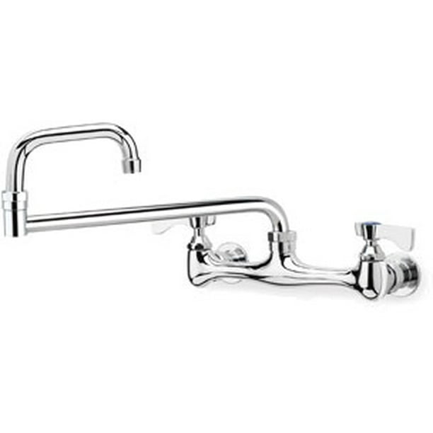 Krowne Commercial Series 8" Center Wall Mount Faucet, 24" Jointed Spout