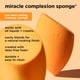 thumbnail image 4 of Real Techniques Beauty Makeup Blender Miracle Complexion and Makeup Power Sponge Set, For CC Cream Foundation, Orange & Pink, For Makeup Blending & Application, 2 Count, 4 of 9