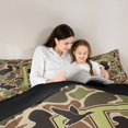 thumbnail image 4 of Castle Fairy Camo Duck Letter T Full Size Comforter Sets 3 Pieces for Adults,Animal Hunting Bedding Sets,Black Reversible, 4 of 6