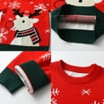thumbnail image 3 of Staki Junior Sweaters Kids Boys Sweaters Holiday Sweater Crewneck Knit Pullover (Red,4-5 Years), 3 of 4