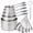 A02: Siliver-5cups+6spoons, variant on Copper Measuring Cups And Spoons Set 17 For Dry & Liquid Metric Stainless Steel With Leveler Kitchen Baking 3/4 2/3 Measurer Cup