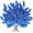 Blue, variant on 20 Pcs Glitter Bay Leaf Sprays Artificial Christmas Tree Picks Sprays 12.7" Tall for Blue Christmas Tree Wreath Swag Vase Floral Arrangement Winter Wedding Bouquet Centerpiece Decoration