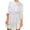 White, variant on Women's Holiday Party Sequin Beaded Lace-Up Long Sleeve Dress – Size 14