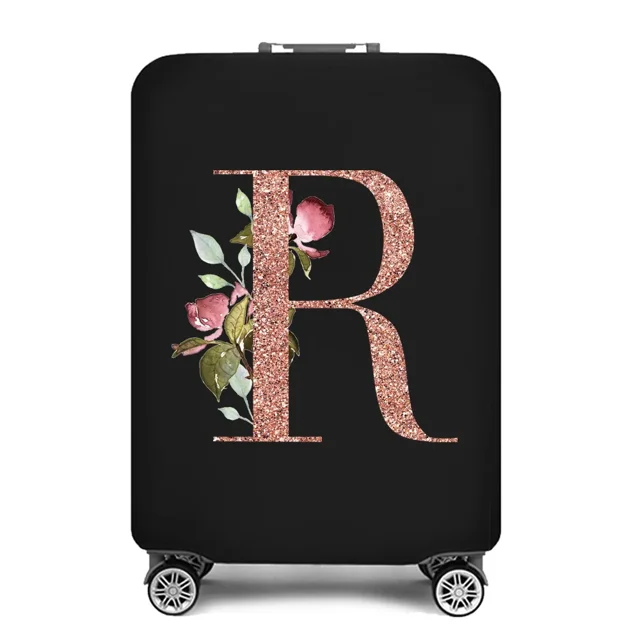 Luggage Cover Stretch Fabric Suitcase Protector rose gold series Baggage Dust Case Cover Suitable for18-32 Inch Suitcase Case 8rose gold R XL