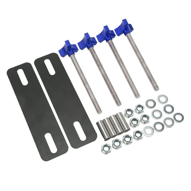 Aramox Traction Board Mounting Kit, Off Road Traction Board Mounting Pins Adjustable Brackets Set For 4.72-6.69in Recovery Tracks