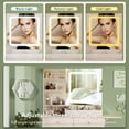 thumbnail image 3 of Jopath Small Vanity Desk Set with Mirror and Lights,Makeup Vanity with Glass Top,Two Drawers,Dressing Table Set with 3 Lights Colors for Bedroom,White, 3 of 7