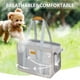 thumbnail image 5 of Bolsa de transporte para perros y gatos, bolso plegable para mascotas para viajes (beige transpirable) Sywqhk Libre de BPA, 5 of 6
