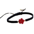 thumbnail image 2 of Small Red Flower Natural Cinnabar Bracelet, 2 of 7