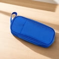 thumbnail image 6 of KKOUHVY Pencil Case, Large Capacity Solid Color Pencil Pouch with Carry Handle, Stationery Pencils Bag for School Office Teens Girls Boys, Blue, 6 of 6