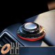 thumbnail image 1 of Ambientador de coche moderno, giratorio con energía solar, artesanías de perfume de coche, difusores de aceite esencial silenciosos para el adorno de rojo Soledad Difusor de aroma de coche, 1 of 10