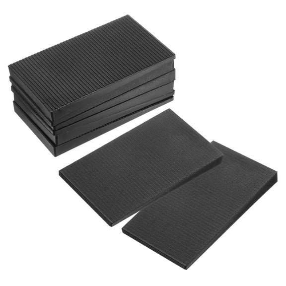 Furniture Levelers, 8 Pack Furniture Wedges, Black Plastic Wedges Shims for DIY Furniture (85 x 50 x 8mm)