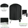 thumbnail image 5 of Charcoal Grill Cover For 22 Inch Grill- Kettle BBQ Gas Grill Cover With Hook&Loop And Drawstring, Light Material For All Season, 5 of 7