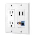 thumbnail image 2 of Toma de corriente IBL IBL-15A 2 puertos HDMI 1 Cat6 Ethernet, 2 of 2