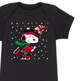 thumbnail image 3 of Peanuts - Christmas - Snoopy & Woodstock Ice Skating - Infant Baby One Piece, 3 of 5