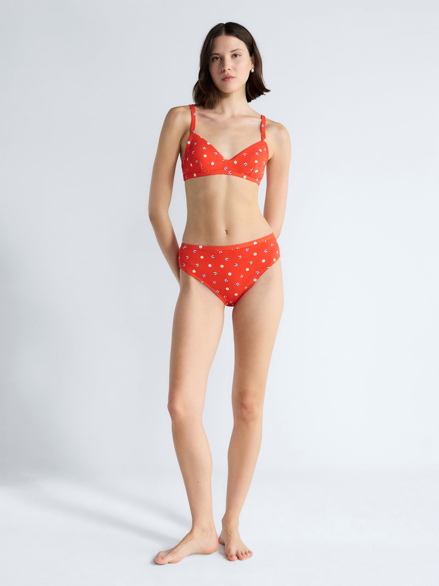 Free Assembly Women's Banded High Waisted Bikini Bottoms, Sizes XS-3X