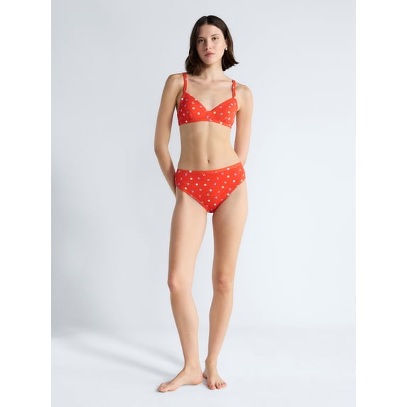 Free Assembly Women's and Women's Plus Banded High Waisted Bikini Bottoms, Sizes XS-3X