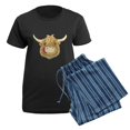 thumbnail image 5 of CafePress - Happy Scottish Highland Cow Pajamas - Women's Short Sleeve Print T-Shirt and Pants Dark Cotton Pajama Set, 5 of 7