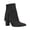 Jet Black, variant on Womens Ayla Folded Collar Ankle Boots
