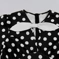 thumbnail image 4 of XFLWAM Cocktail Party Dress for Women Bow Tie V Neck 50s 60s Vintage Dress 1950s Retro Rockabilly Hepburn A-Line Swing Tea Dresses, 4 of 6