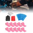 thumbnail image 1 of Machine Pen Bandage Cover Set 10pcs Elastic Wrap, 200pcs Blue Pen Cover Bag, 3pcs Ink Cup Holder Stand, Convenient Use, Keep Tidy, 1 of 7