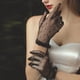 thumbnail image 5 of Guantes de mujer Accesorios de disfraces de moda perfecl accesorios de dedos completos Guantes cortos de encaje Elegante para banquete, 5 of 8