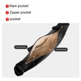 thumbnail image 4 of Genuine Sheepskin Women Hobo Bag, Black Wrinkled Leather Crescent Shoulder Bag, 4 of 4