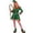 j28-Dark Green, variant on LIIPEE Womens Christmas Elf Costume With Accessories Holiday Party Dress Up Clothes 6 Piece S-XXL