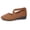 Brown, variant on Flat Pumps For Women Suede Cross Strap Flat Pumps For Women Pointed Toe Slip On Walking Flats Summer Vacation Versatile Casual Flats Beige
