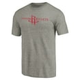 thumbnail image 2 of Men's Heather Gray Houston Rockets Distressed Team Logo Tri-Blend T-Shirt, 2 of 3