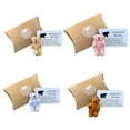 thumbnail image 5 of Jiaroswwei 1 Set Pocket Bear Plush Toy Solid Color Fluffy Stuffed Cartoon Relieve Stress Decorative with Card And Box Remove Sadness Graduation Bear Doll Birthday Gift, 5 of 8