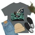 thumbnail image 4 of Astronaut Fishing on The Moon Outer Space. T-Shirt, 4 of 4