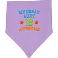 thumbnail image 2 of Inktastic My Great Aunt is Awesome Baby Bandana Bib, 2 of 4